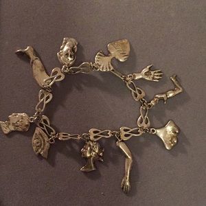 Beautiful sterling silver charm bracelet.